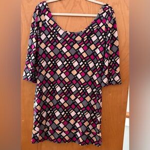 Iconic Diane Von Furstenberg Aggie Renny Silk Dress 3/4 Sleeves 10